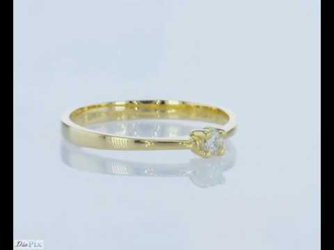 טבעת אירוסין זהב צהוב דריה