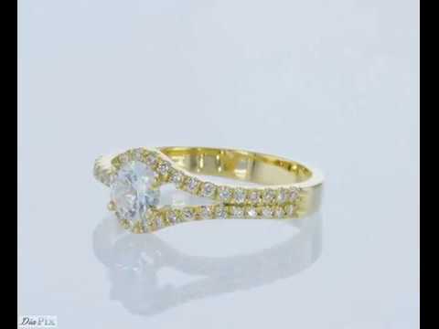 טבעת אירוסין זהב צהוב "אנה"