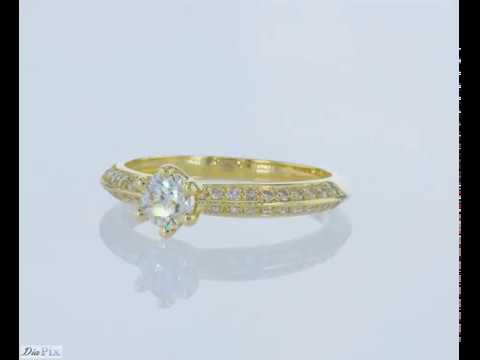 טבעת אירוסין זהב צהוב "קתרין"