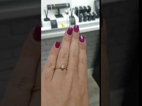 טבעת אירוסין זהב צהוב "דניאל"