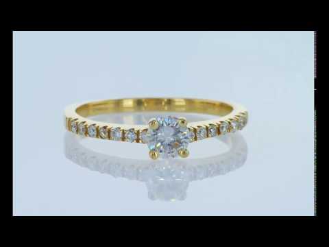 טבעת אירוסין זהב צהוב