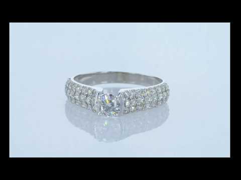 טבעת אירוסין "קיילה" זהב לבן