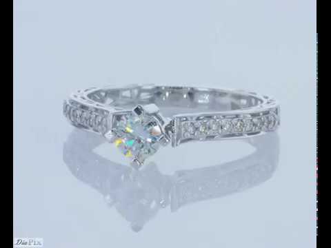 טבעת אירוסין "לונדון משובצת"