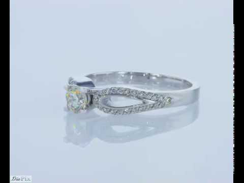 טבעת אירוסין מעוצבת "פרפר"