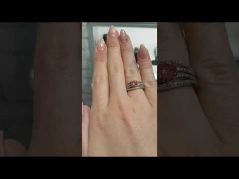 טבעת יהלום ורוד