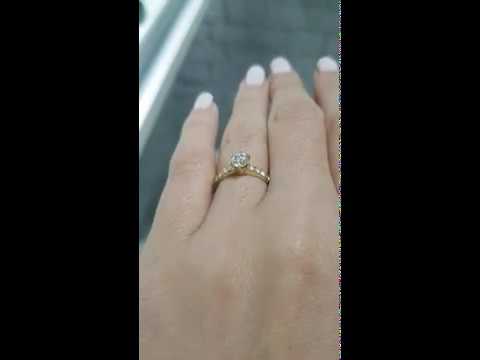 טבעת יהלומים "יולי משובצת"