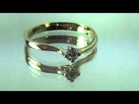 טבעת אירוסין זהב צהוב ג'ול