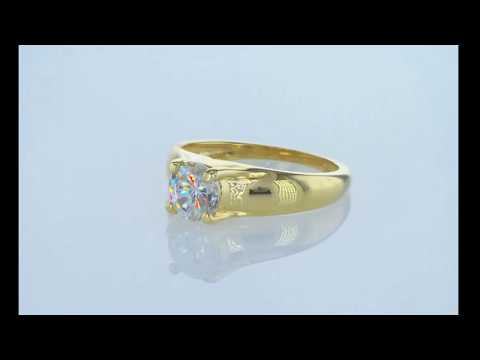 טבעת אירוסין זהב צהוב "מורן"