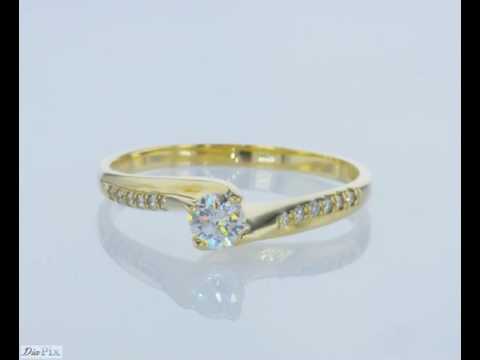 טבעת אירוסין זהב צהוב "נינה"