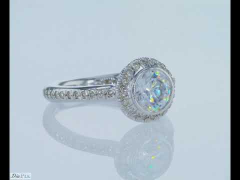 טבעת יהלומים זהב לבן "אלכסנדרה"