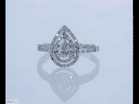 טבעת יהלומים "טיפה"