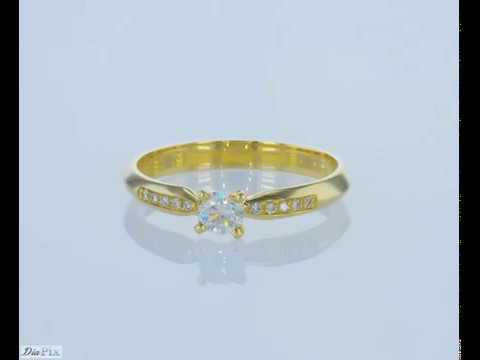 טבעת אירוסין זהב צהוב "מליסה"