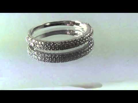 טבעת אירוסין זהב לבן "פאריס"