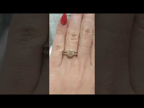 טבעת אירוסין "שאנל" זהב צהוב