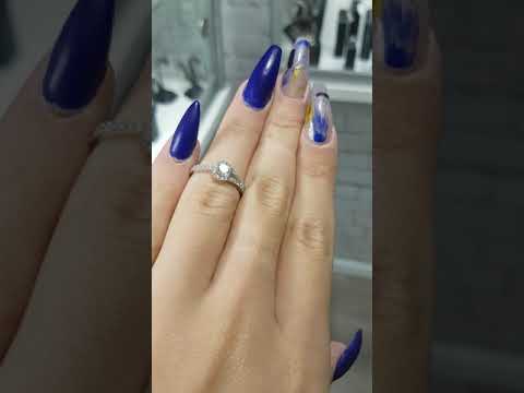 טבעת אירוסין זהב לבן "אנה"