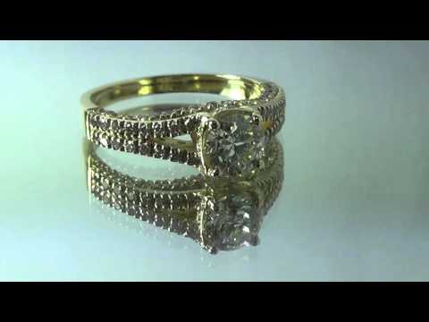 טבעת אירוסין זהב צהוב "קטיה"