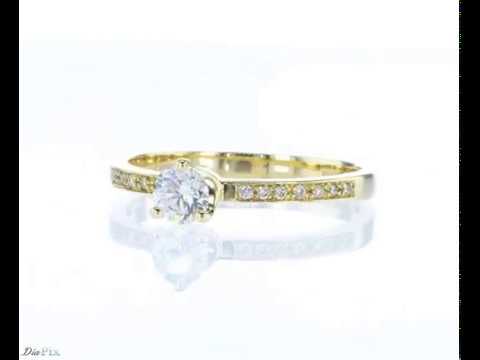 טבעת אירוסין זהב "אמה"