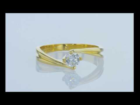 טבעת אירוסין זהב צהוב "שירי" 0.31 מתאימה לנשים מיוחדות