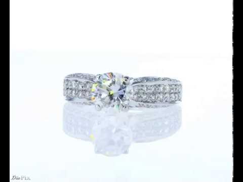 טבעת יהלומים זהב לבן "ביאטריס"