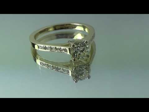 טבעת אירוסין "אשלי" זהב צהוב