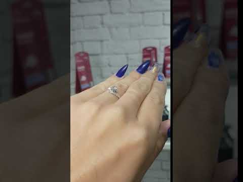 טבעת אירוסין זהב לבן סינתייה