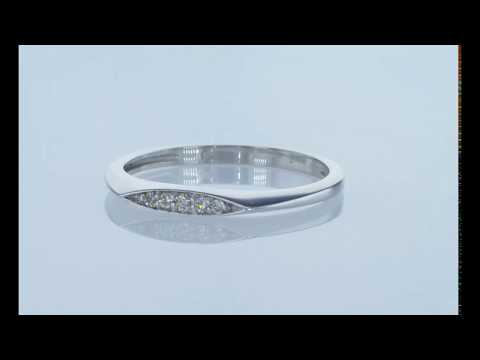 טבעת שורת יהלומים