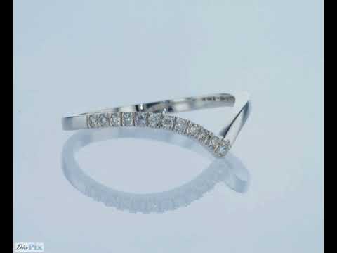 טבעת יהלומים "וי"