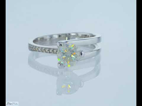 טבעת אירוסין זהב לבן איב