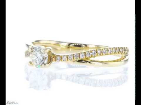 טבעת אירוסין זהב צהוב "טיילור" זהב צהוב