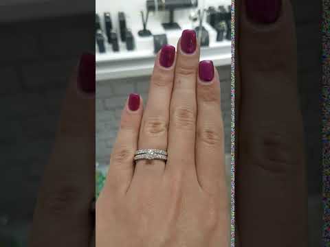 סט ניקי טבעות אירוסין זהב לבן