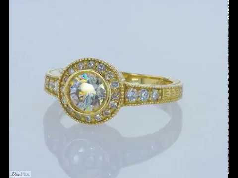 טבעת אירוסין בעיצוב עתיק ויוקרתי