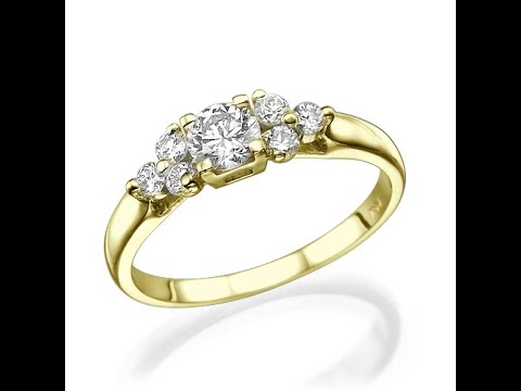 טבעת 3 יהלומים "אן" מרהיבה ומעוצבת