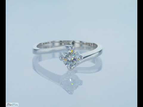 טבעת אירוסין זהב לבן "אוולין"