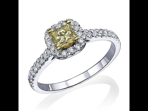 טבעת יהלום "פנסי" צהוב