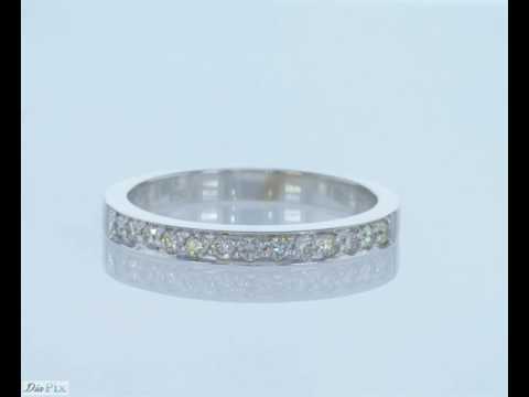 טבעת זהב לבן "מגי"