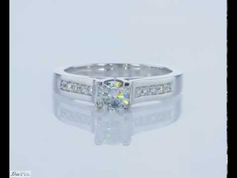 טבעת אירוסין זהב לבן "ג'ניפר"