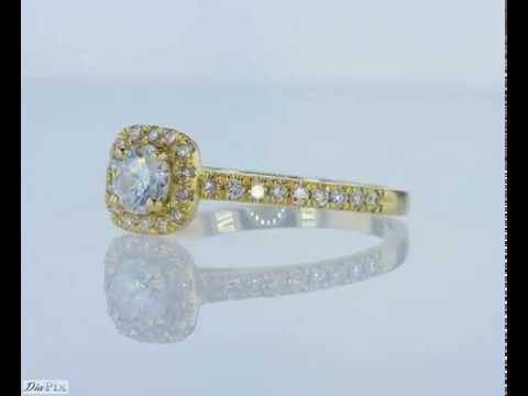 טבעת זהב צהוב "אלה"